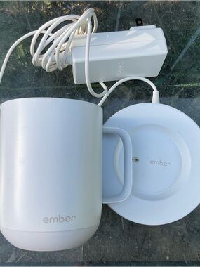 Ember Temperature Control Mug with Charging Coaster & Charger - White 10oz